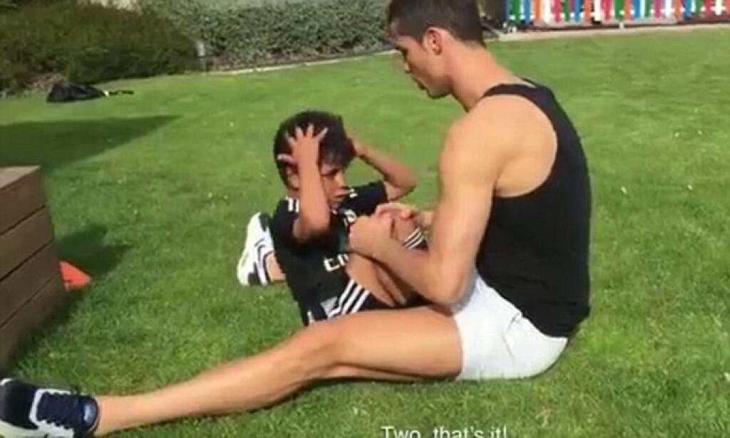 Ronaldo pravidelne trénuje svojho syna.