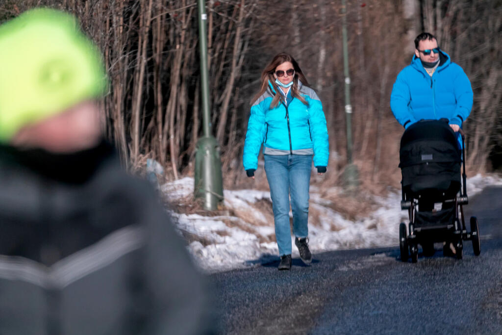 Monika Beňová s partnerom Ľubošom v Starom Smokovci.