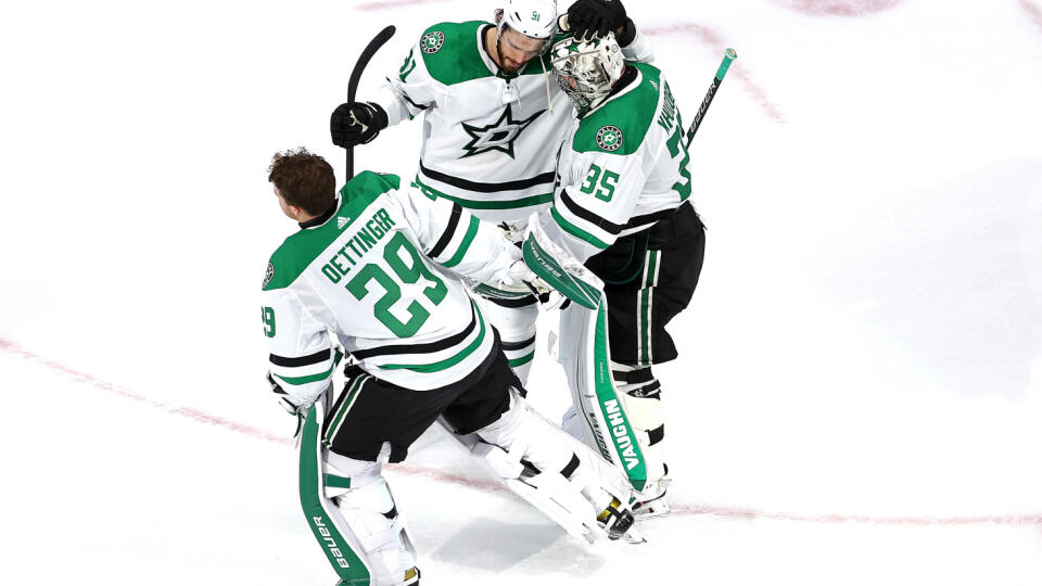 Radosť hráčov Dallas Stars.