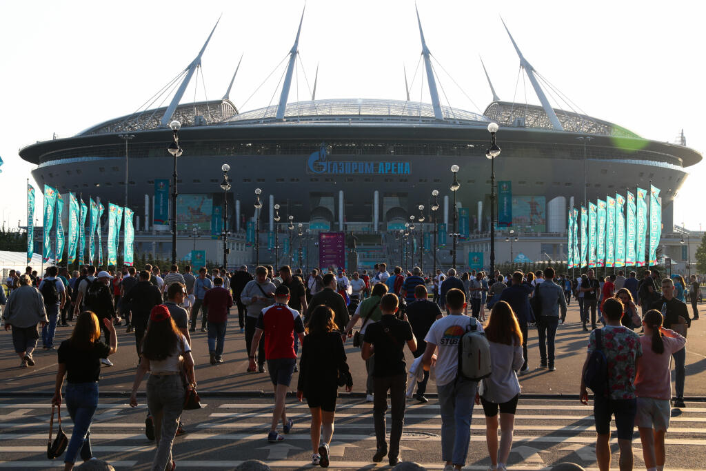Takto to vyzerá v Petrohrade počas Euro 2020.