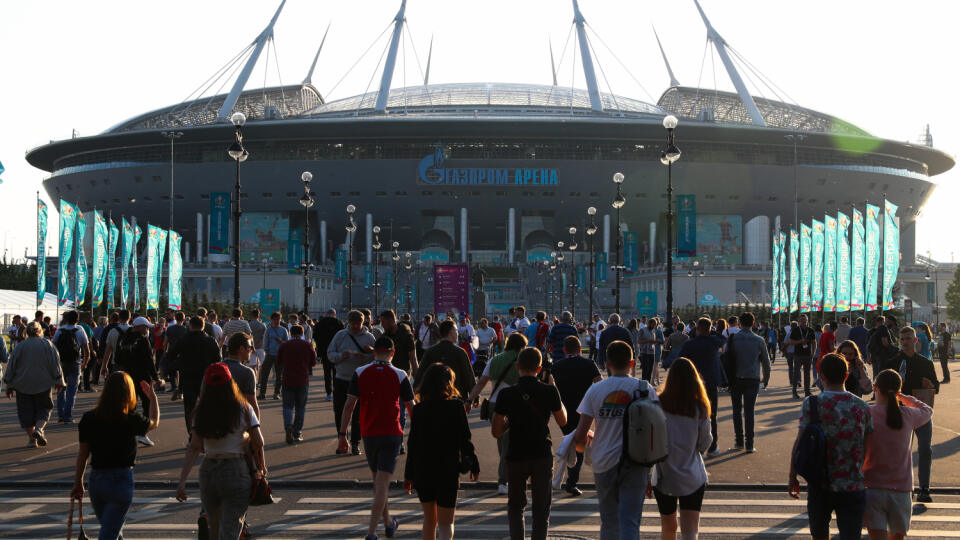 Takto to vyzerá v Petrohrade počas Euro 2020.