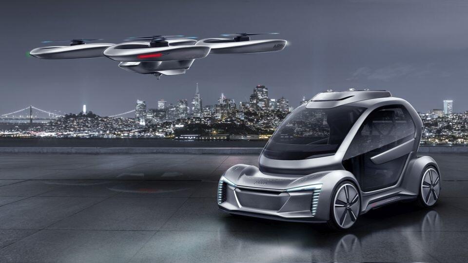 Audi, Italdesign and Airbus combine self-driving car and passenger drone