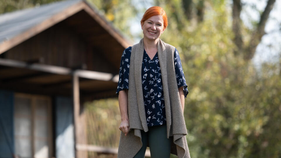 Helena Krajčiová v seriáli Chatári.