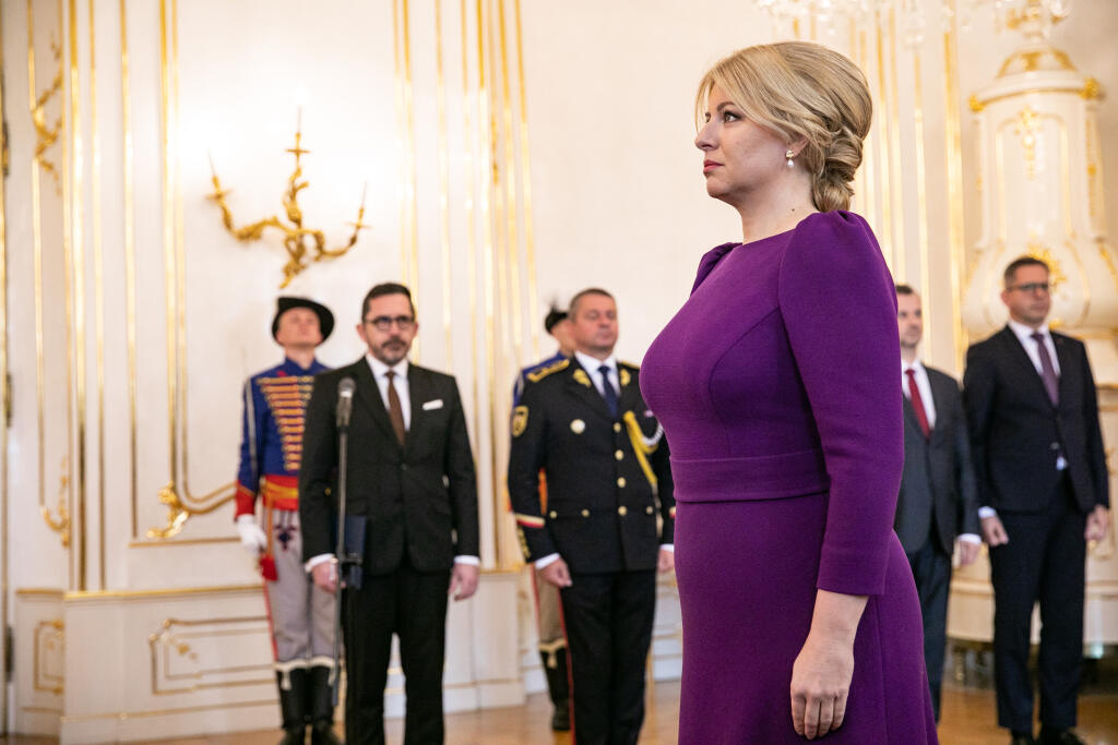 Prezidentka Zuzana Čaputová vymenovala novú vládu, ktorej premiérom je Ľudovít Ódor. Na snímke je Zuzana Čaputová.