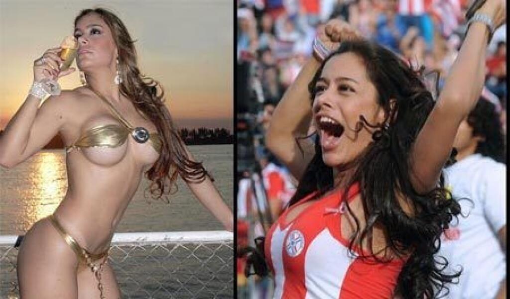 Larissu Riquelme označujú svetové médiá za najsexi paraguajskú fanúšičku.