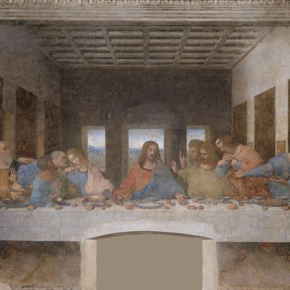 Posledná večera od Leonarda da Vinci.