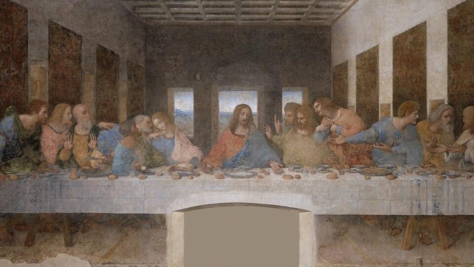Posledná večera od Leonarda da Vinci.