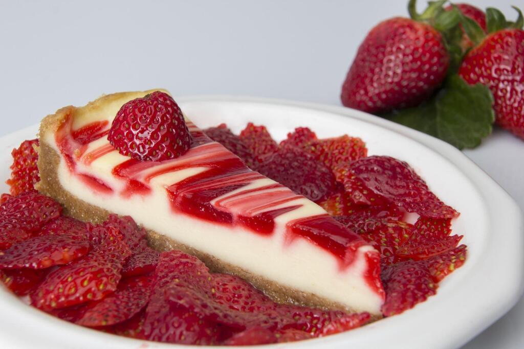 jahodový cheesecake