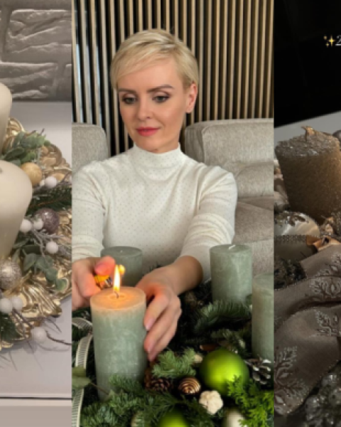 ADVENTNÉ VENCE našich celebrít: Pallovej LUXUS, Nízlovej sviečky s menami a Horváthová?