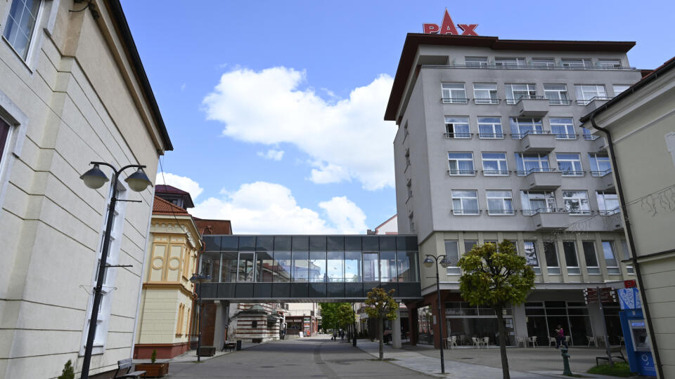 pešia zóna Kúpeľný hotel Pax
