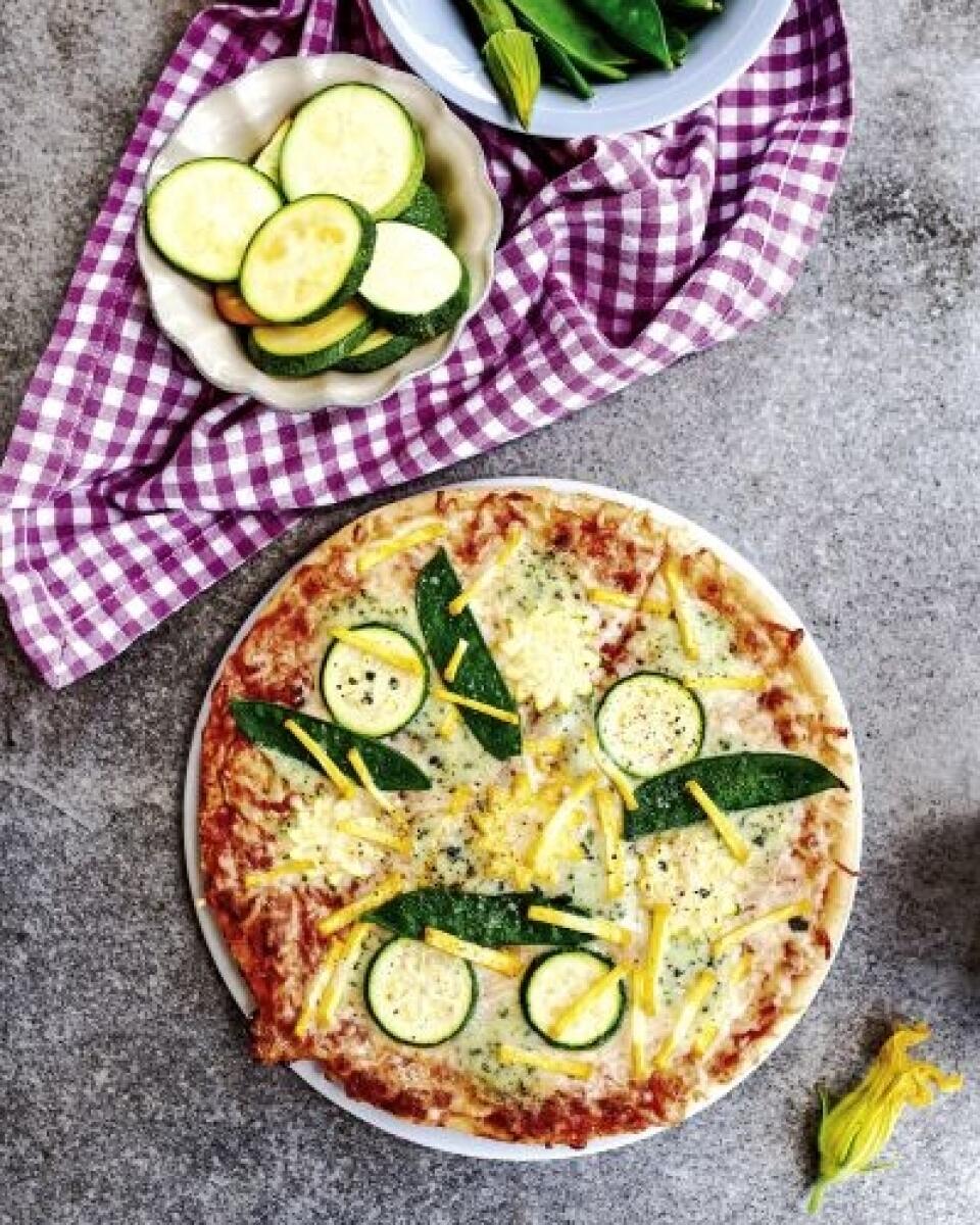 Pizza s dvojfarebnou cuketou
