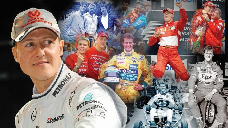 Michael Schumacher údajne pravidelne sleduje
všetky preteky formuly 1 a jeho syn sa o to viac snaží,
aby mu vniesol radosť do jeho smutného života.