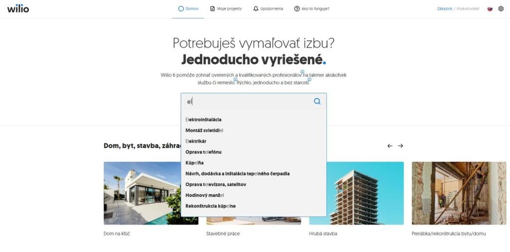 Wilio nový web