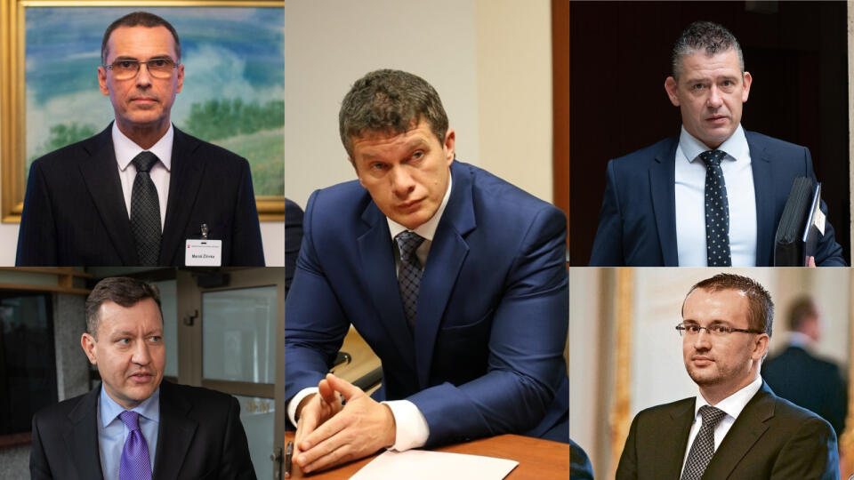 Maroš Žilinka, Daniel Lipšic, Branislav Zurian, Roman Mikulec, Vladimír Pčolinský.