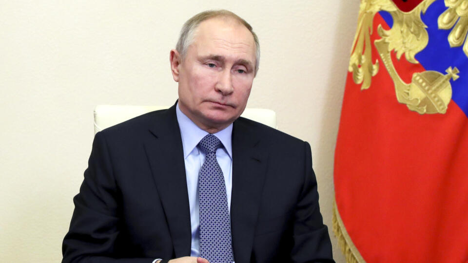EBE 49 Moskva - Na snímke ruský prezident Vladimir Putin - (Mikhail Klimentyev, Sputnik, Kremlin Pool Photo via AP)