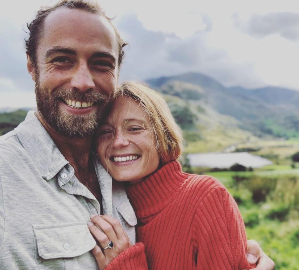 James Middleton s manželkou