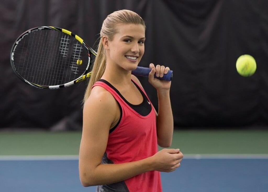 SEXI KRÁSKA: Eugenie Bouchardová dokázala upútať výkonmi na kurte aj svojím anjelským zjavom.