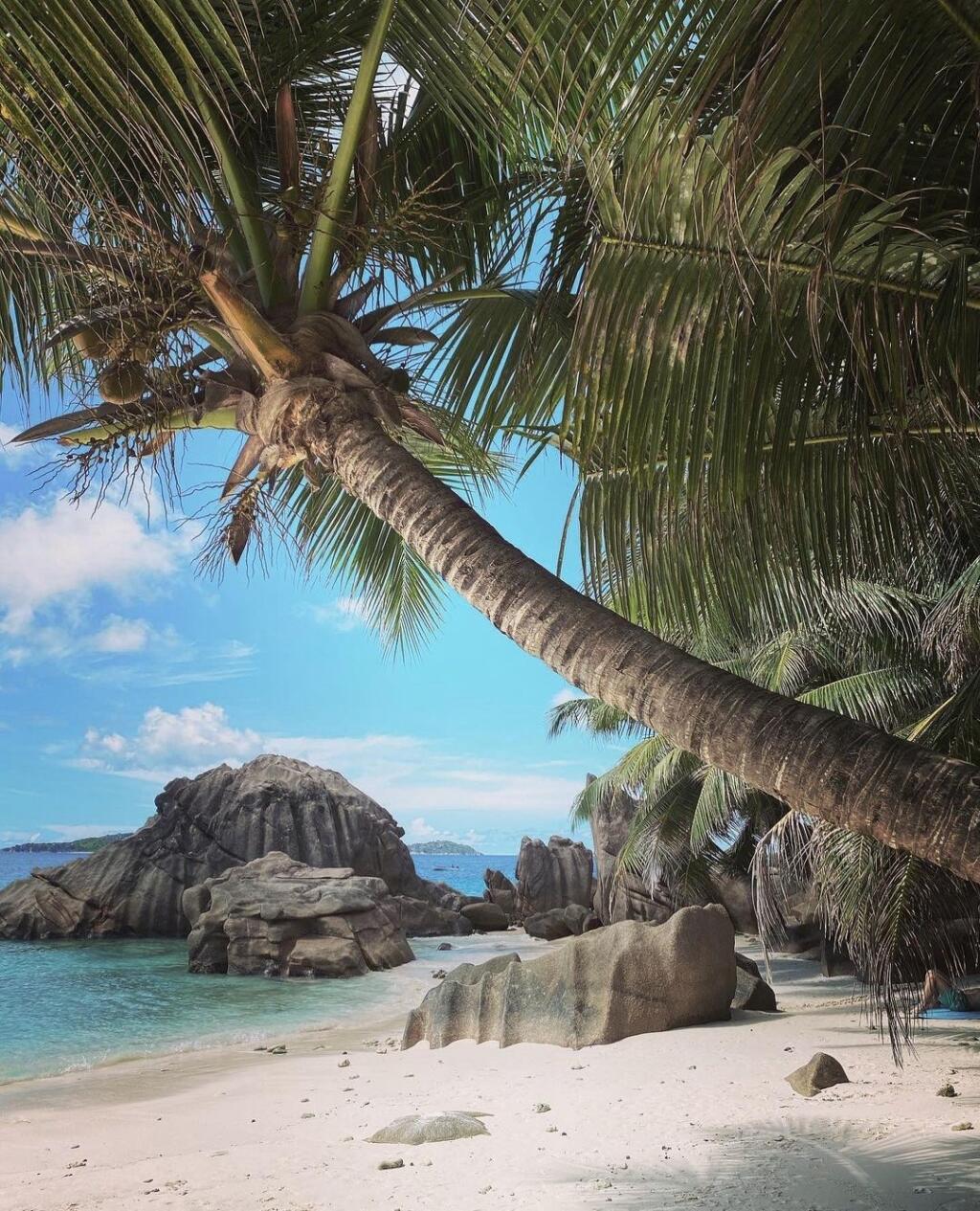 Andrea Verešová na Seychelských ostrovoch.