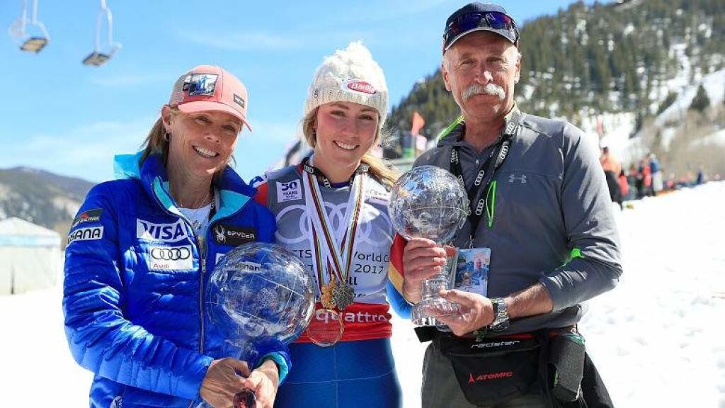 Všetko odštartovala tragická smrť Shiffrinovej otca Jeffa (vpravo), no Mikaela má znova dôvod na úsmev vďaka svojmu priateľovi, o ktorom teraz jej mama prvýkrát prehovorila.