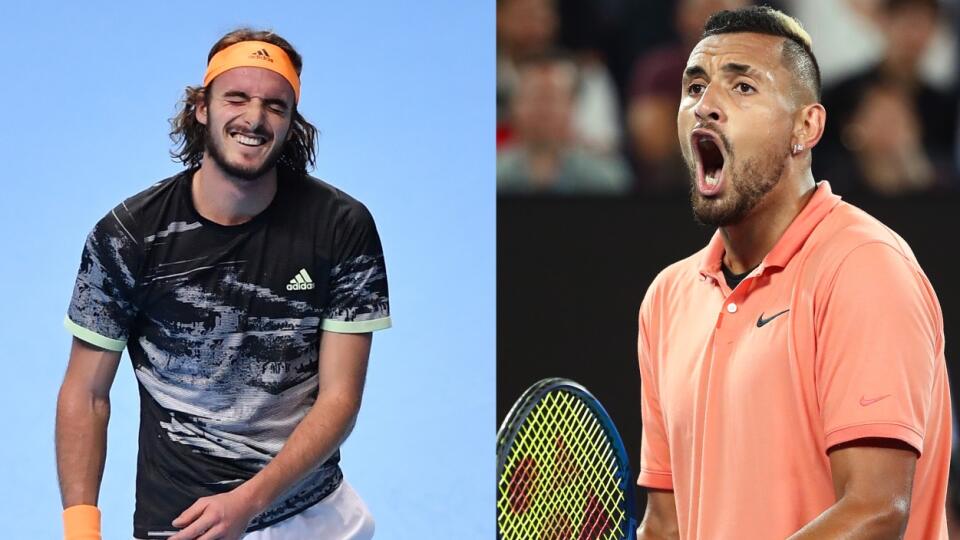 Stefanos Tsitsipas si zažartoval na adresu Nicka Kyrgiosa.