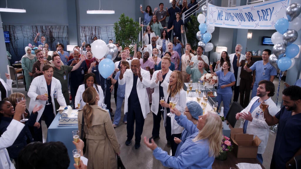 Záber z 19. série seriálu Klinika Grace (Grey’s Anatomy).