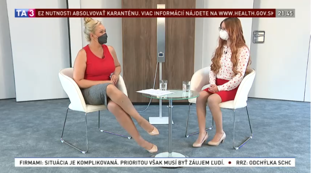 Adriana Kmotríková v relácii TA3 Život s cystickou fibrózou.