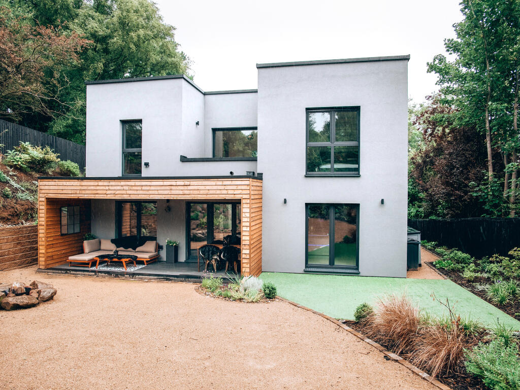 EXCLUSIVE: Couple Build Luxury Eco-friendly Home In Just Six Weeks Complete With Home Gym, Office And Huge Forest Garden – And It's Now Up For Sale.