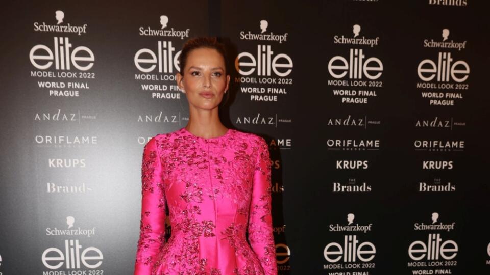 Top modelka Michaela Kociánová na finálovom večer Elite Model Look.
