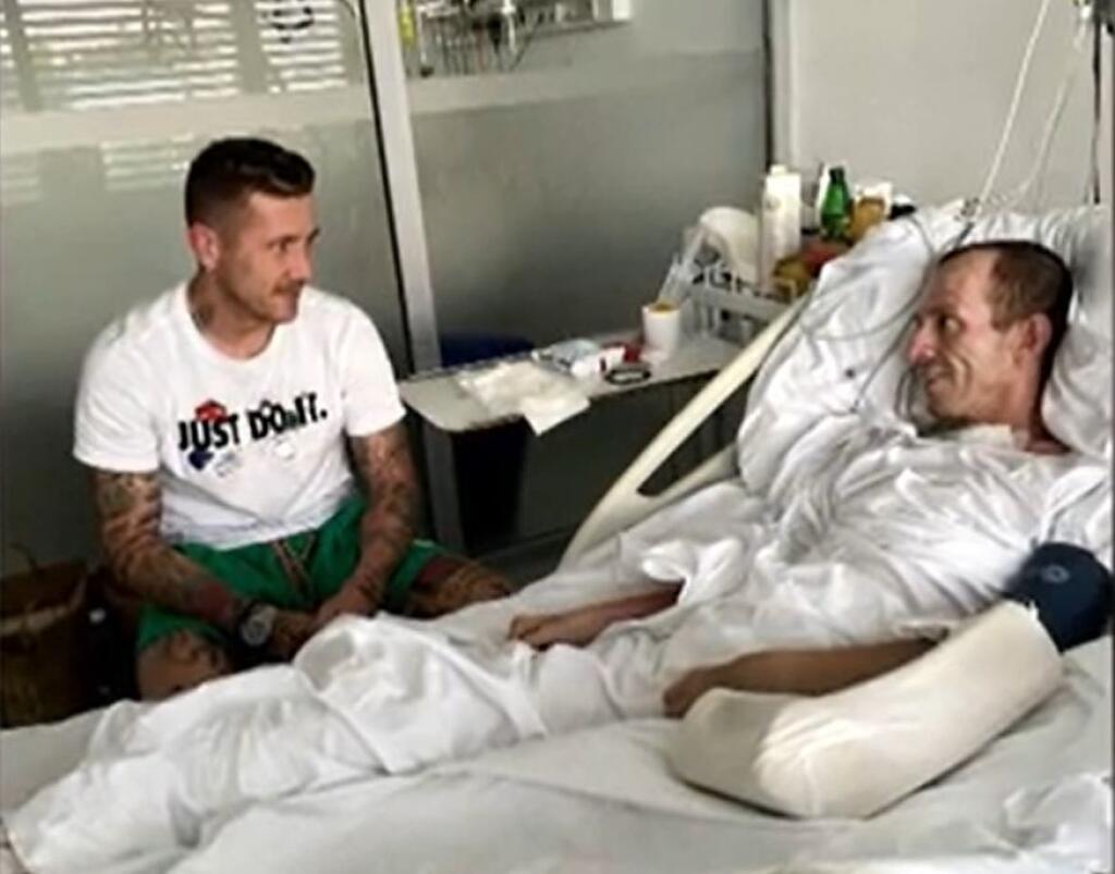 Daga Paloviča navštívil v nitrianskej nemocnici aj futbalista Slovana Bratislava a zároveň dlhoročný slovenský reprezentant Juraj Kucka.