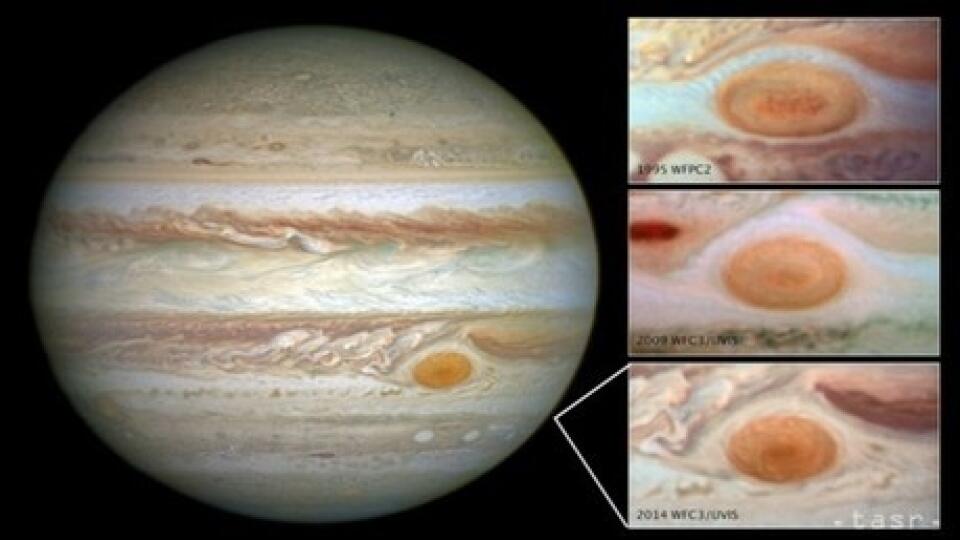 Veľká červená škvrna sa zmenšuje rýchlosťou 1000 kilometrov za rok
