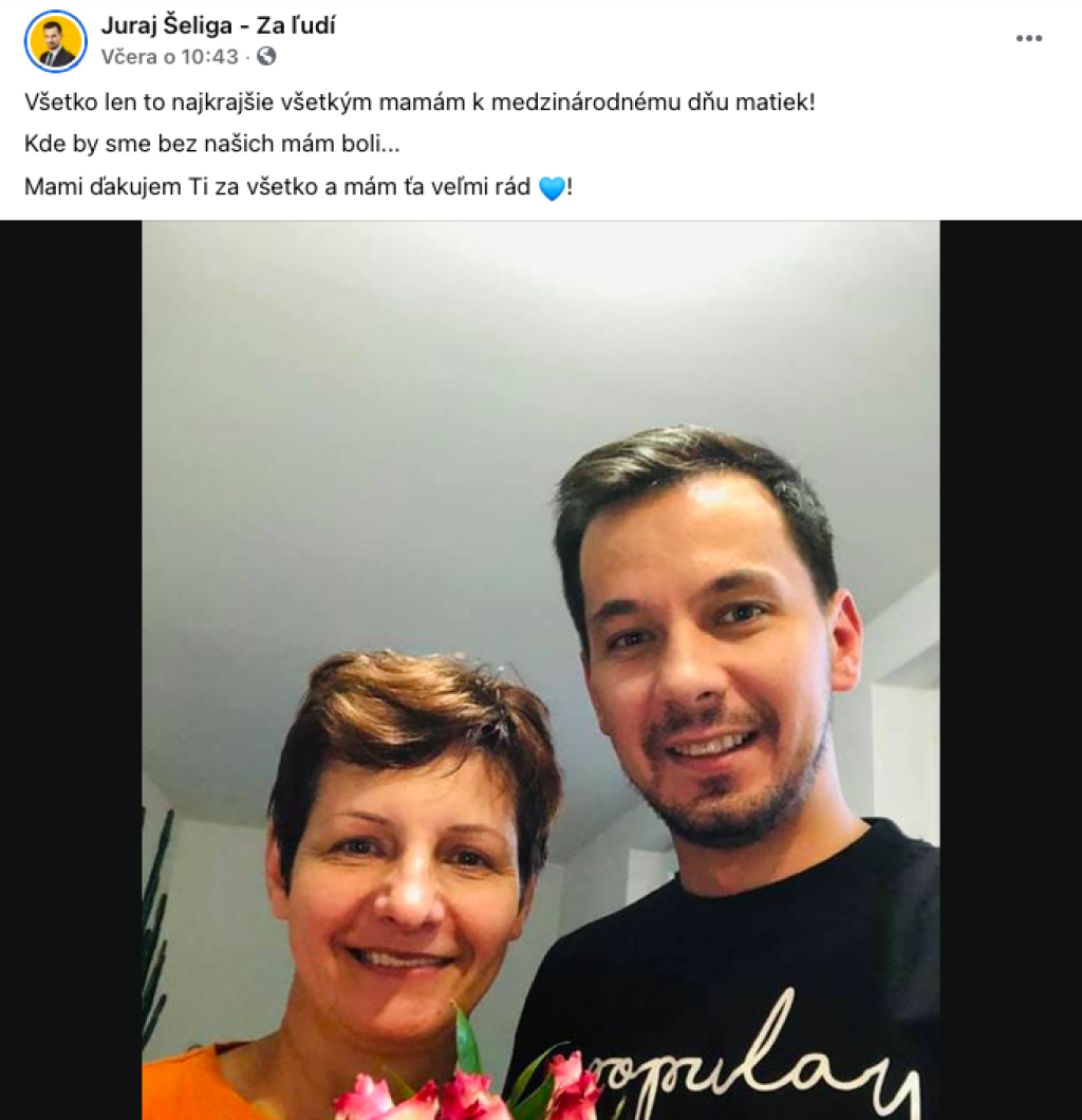 Šeliga ďakuje svojej mame za všetko