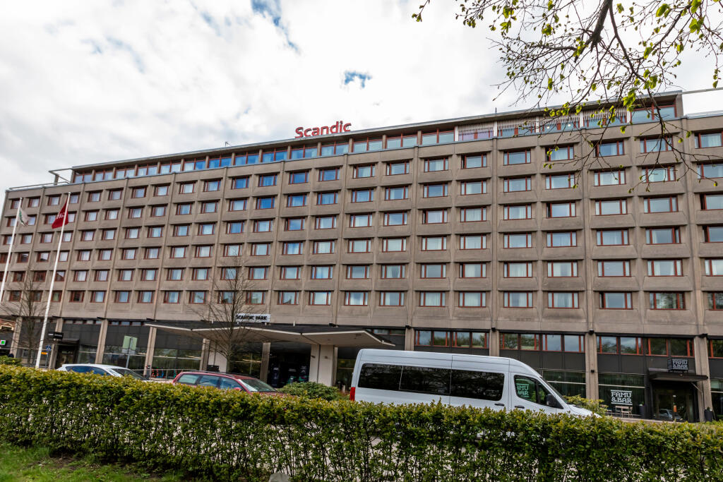 Na snímke je Scandic Park hotel v Helsinkách, kde bývajú slovenskí hokejsti počas MS 2022.