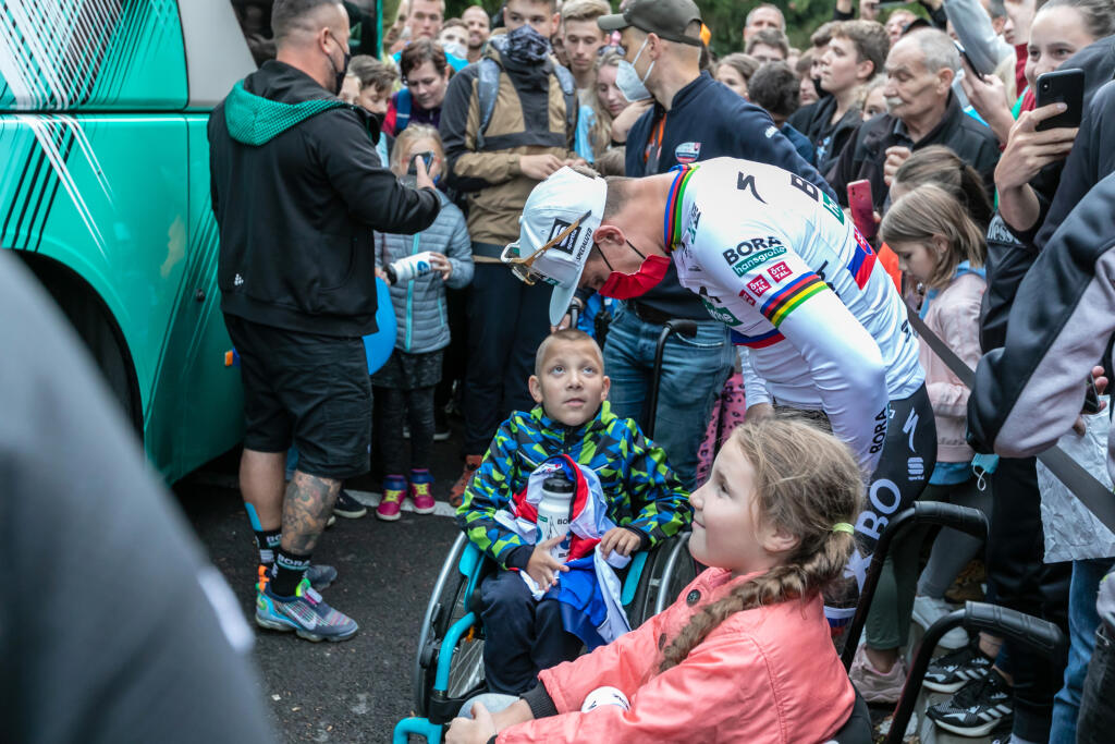 Na snímke je Peter Sagan počas druhej etapy cyklistických pretekov Okolo Slovenska s cieľom v Dolnom Kubíne.