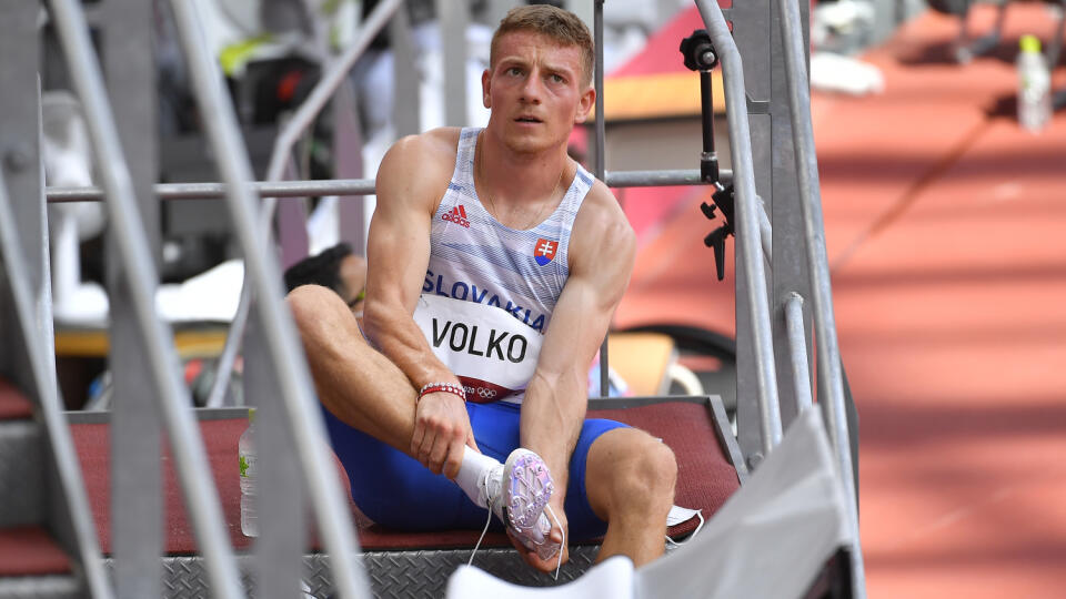 Na snímke slovenský šprintér Ján Volko po rozbehoch na 200 metrov počas XXXII. letných olympijských hier v Tokiu, 3. augusta 2021. FOTO TASR - Michal Svítok