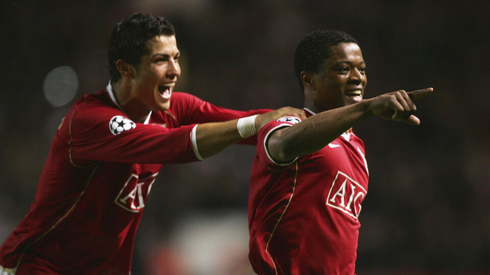 Cristiano Ronaldo a Patrice Evra boli spoluhráčmi v Manchester United od roku 2006.