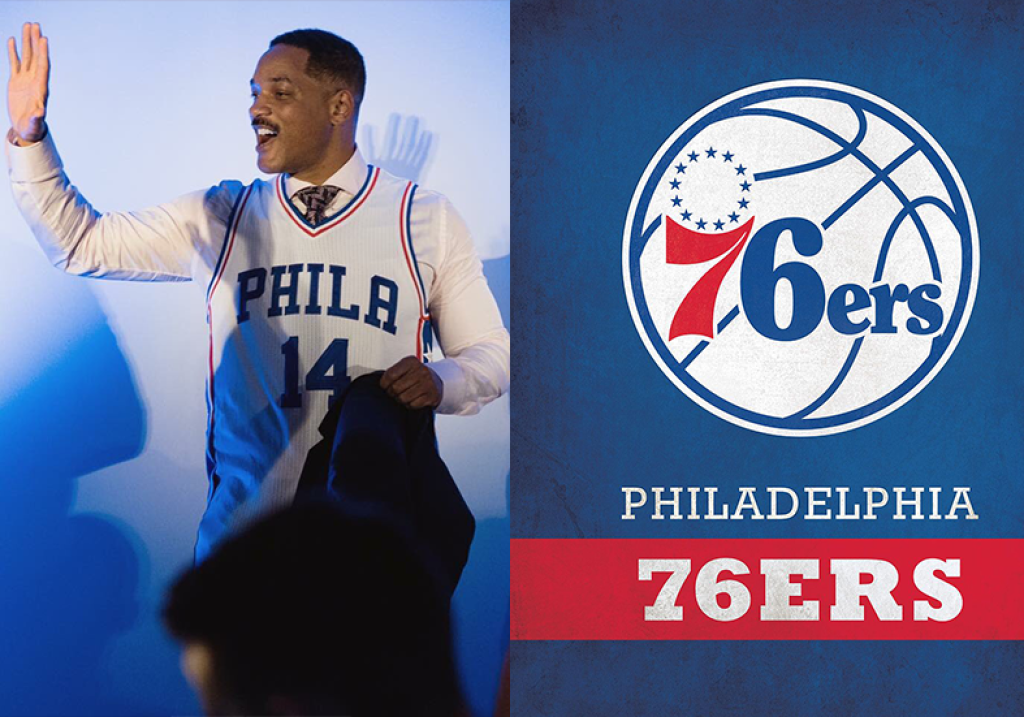Will Smith (Philadelphia 76ers)- Jeden z najúspešnejších hollywoodskych hercov napriek obrovskej sláve nezabúda kde sú jeho korene. Will Smith podporuje viaceré športové tímy zo svojho rodného mesta Philadelphie, avšak na prvom mieste je pre neho basketbal. Konkrétne účastník NBA Philadelphia 76ers, ktorého je čiastočným vlastníkom.