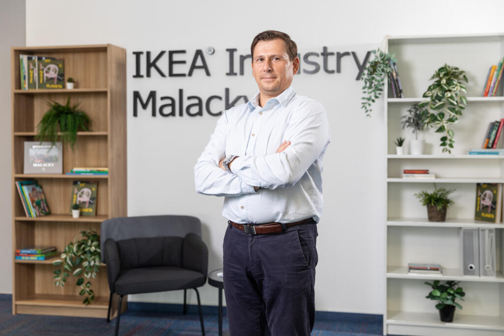 Na snímke Dariusz Martyniak - generálny riaditeľ odštepného závodu Ikea Industry Malacky
