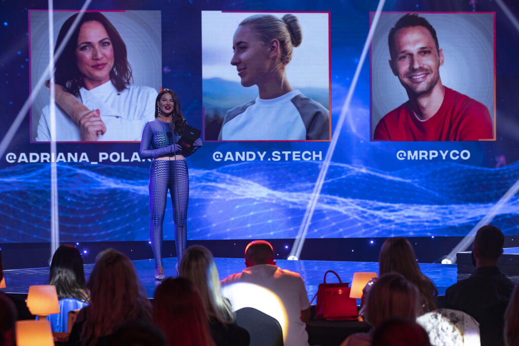 Druhý ročník odovzdávania ocenení Social Media Awards pre najúspešnejších influencerov na Slovensku. Na snímke je Zuzana Plačková.