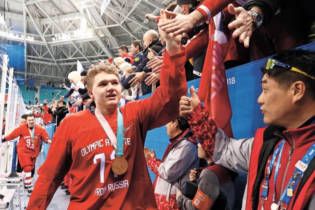 Kaprizov má na konte aj zlato z olympiády z roku 2018.