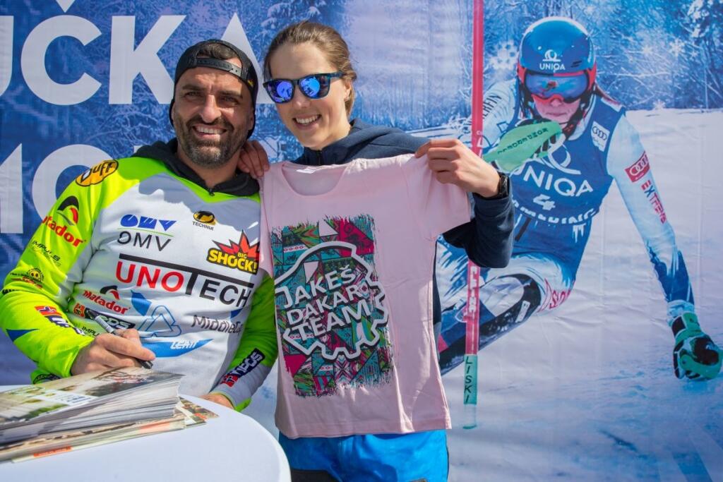 Na rozlúčky Petry Vlhovej so sezónou sa dobre bavil aj motocyklový pretekár Ivan Jakeš.