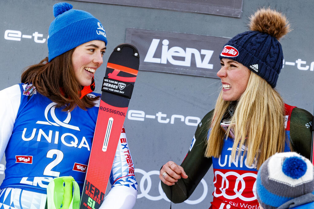 Petra Vlhová a Mikaela Shiffrinová.