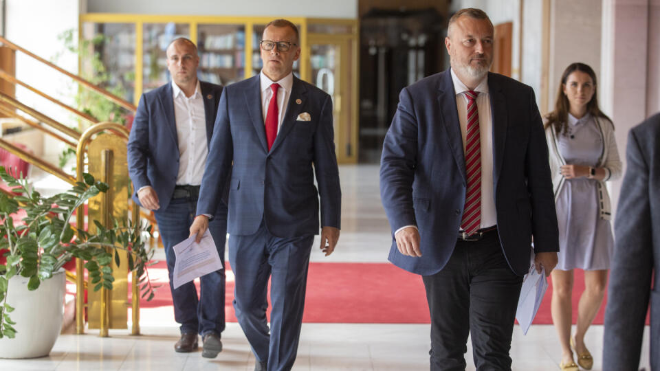 Na snímke je TK SME-RODINA , Boris Kollár a Milan Krajniak k výstavbe nájomných bytov.