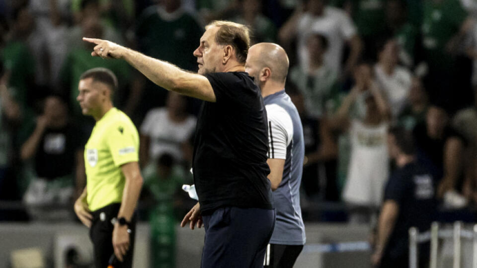 Na štadióne Sammyho Ofera sa stretol na zápase 3. predkola kvalifikácie Ligy Majstrov 2023/24, ŠK Slovan Bratislava - Maccabi Haifa FC. Na snímke je Vladimír Weiss.