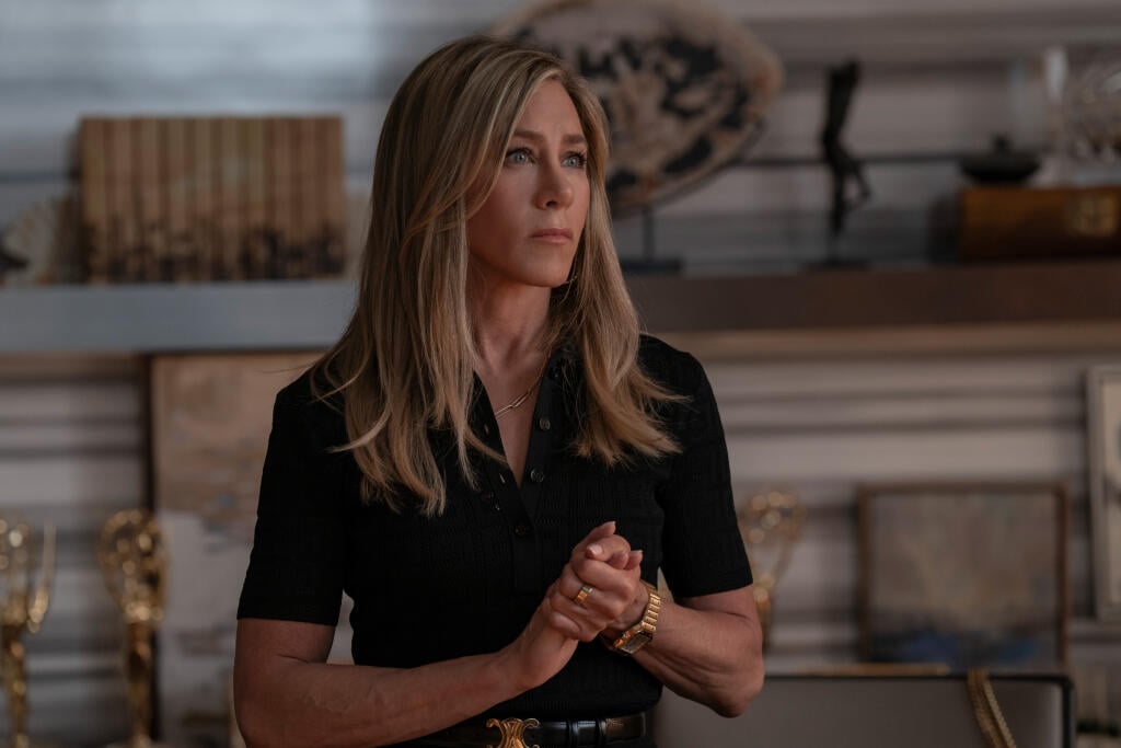 Jennifer Aniston na zábere zo seriálu The Morning Show IV.