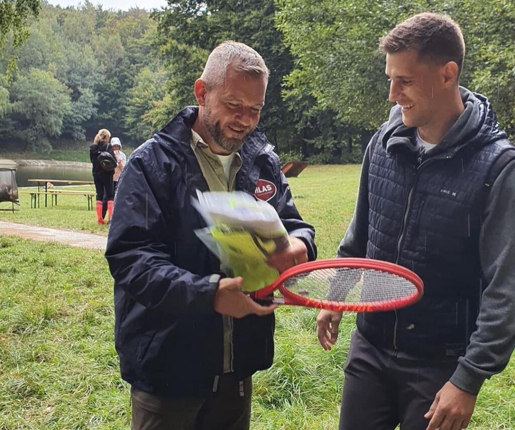Kližan s predsedom Hlas-SD Petrom Pellegrinim. Bývalý tenista sa začal angažovať aj v politike.