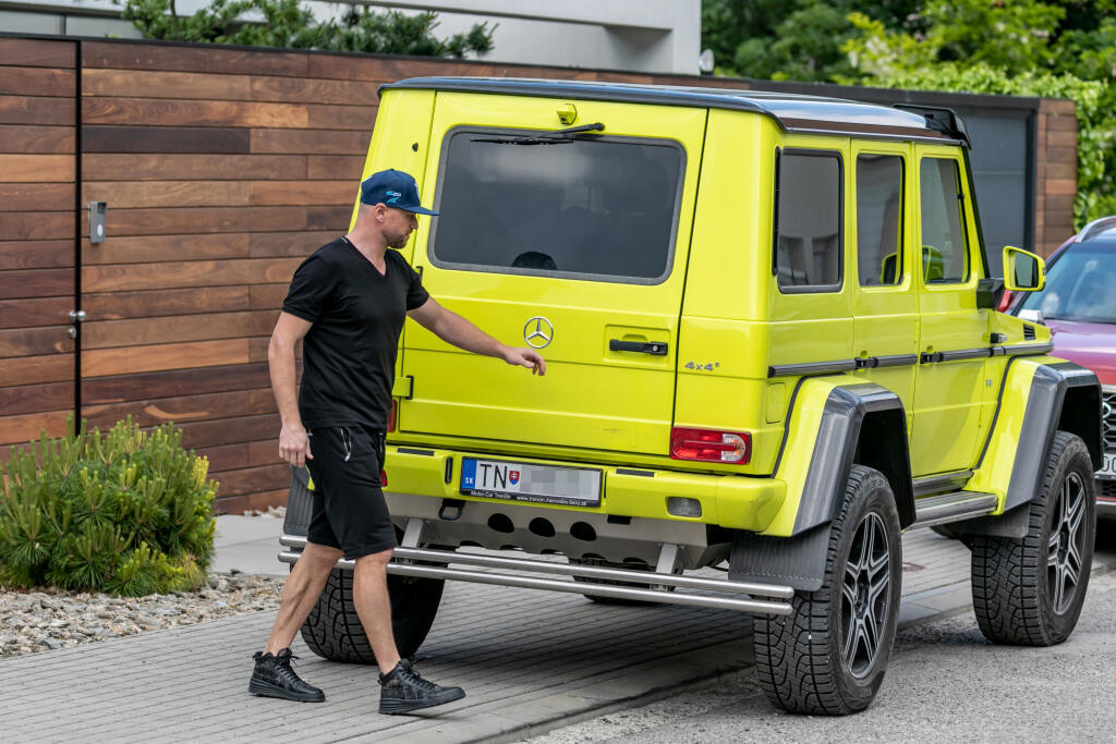 Marián Gáborík a jeho nadupané auto.