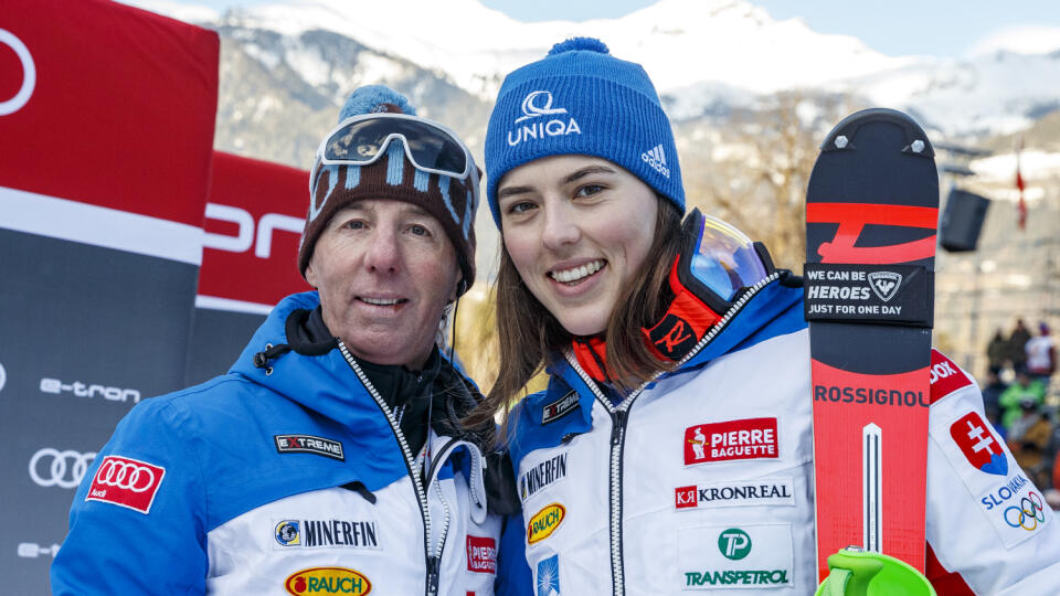 Livio Magoni a Petra Vlhová.