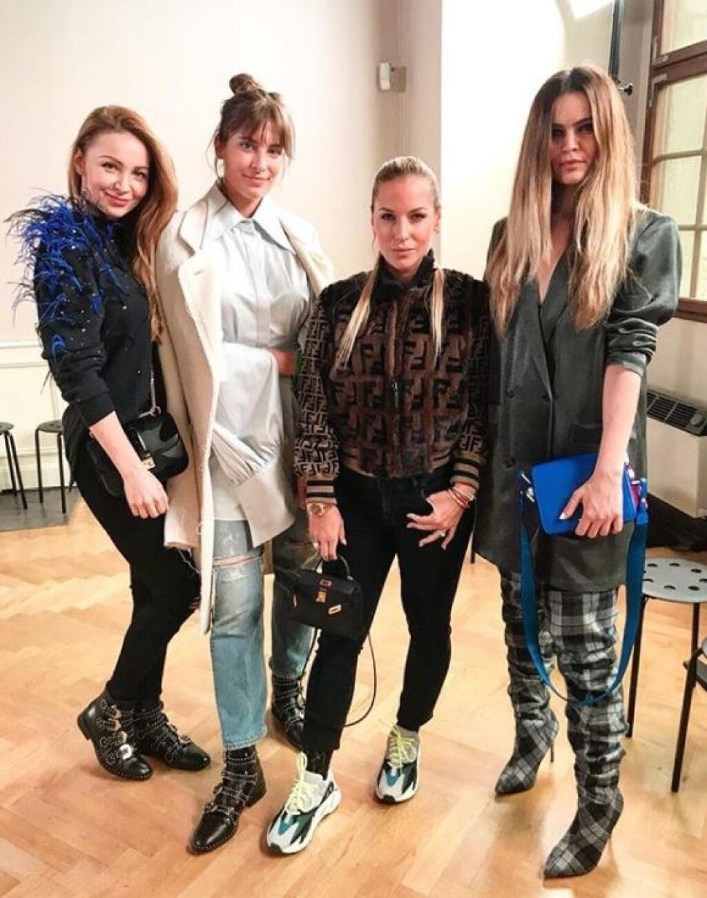 Kiťa a jej hviezdne kamarátky: Peťa Ficová, Barbora Franeková a Dominika Cibulková.