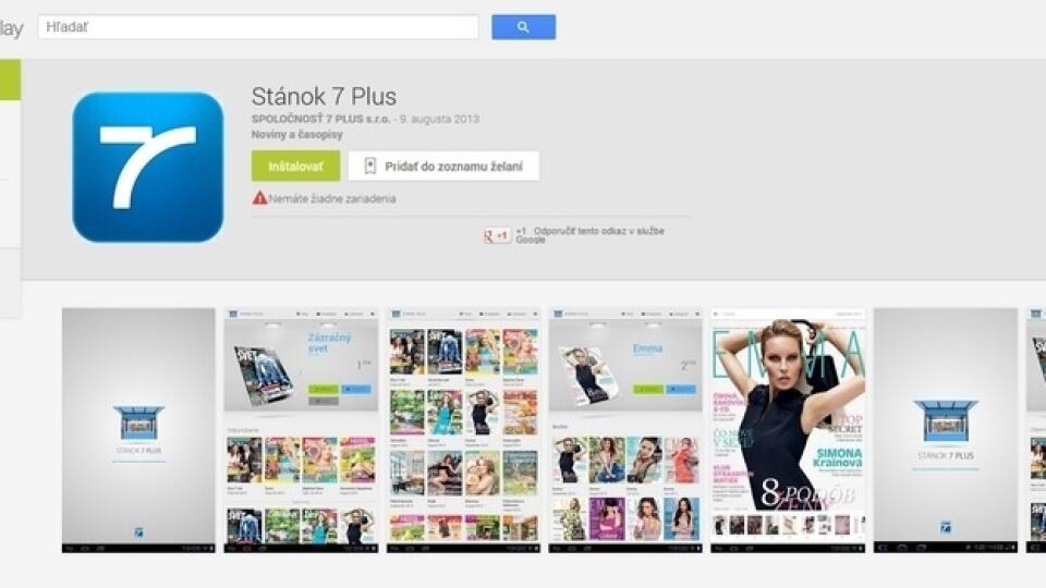 SPOLOČNOSŤ 7 PLUS predstavuje aplikáciu Stánok 7 Plus pre Android.