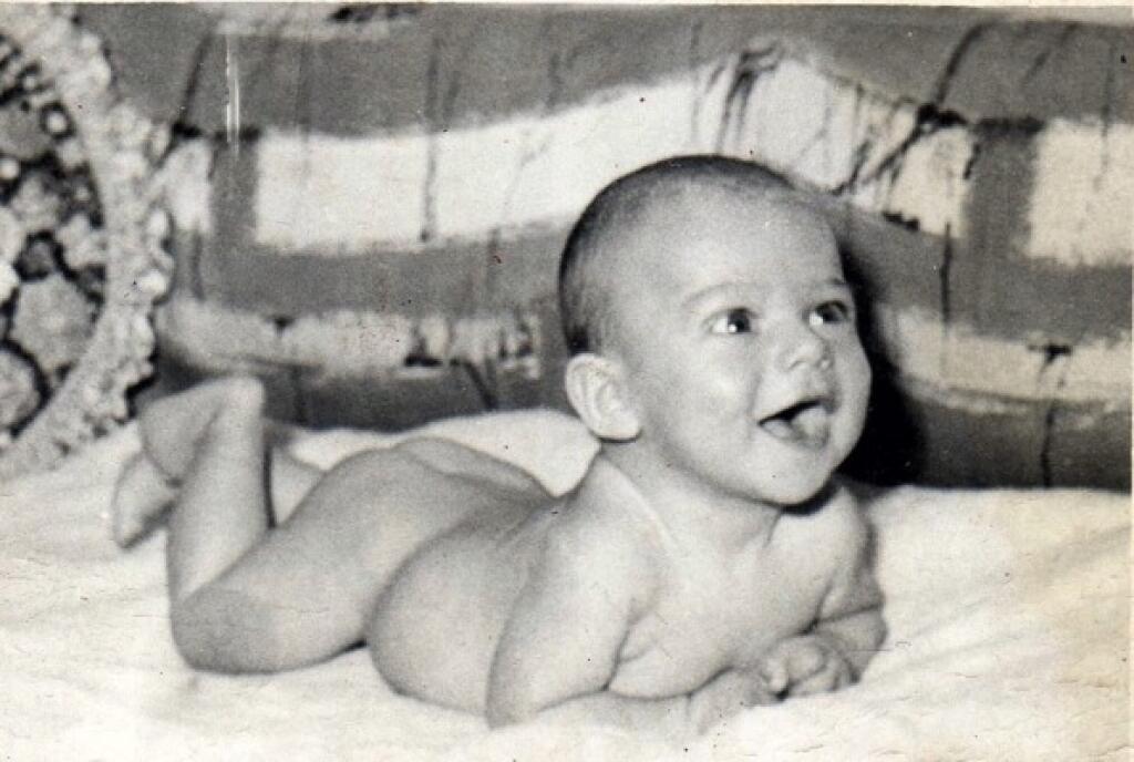 Paľo Habera ako malé bábätko v roku 1962.